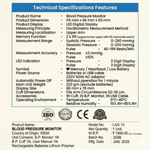 Best quality B P machine from caresurg.in
